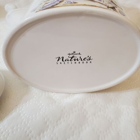 Hallmark Nature's Sketchbook VTG Marjolein Bestin Flower Tea/Coffee Kettle - Picture 10 of 10
